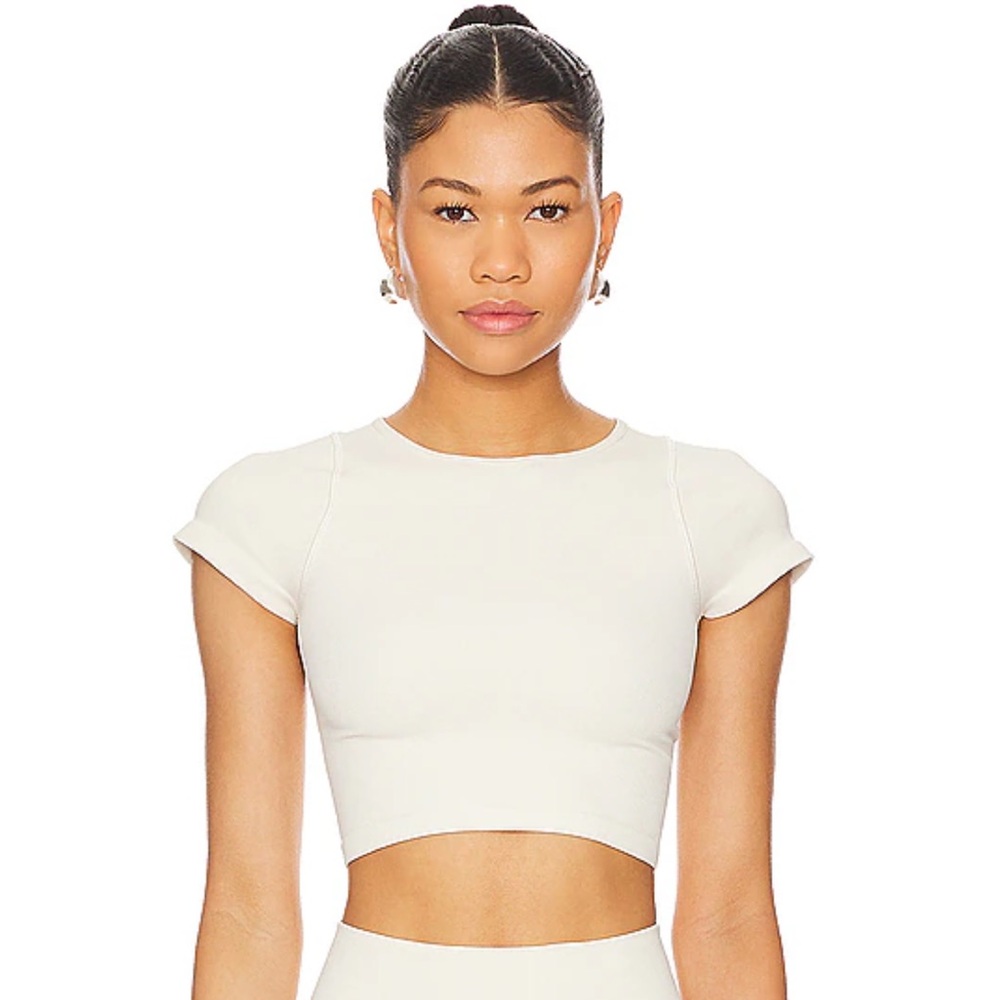 StretchWell Maya Cropped Tee in Birch